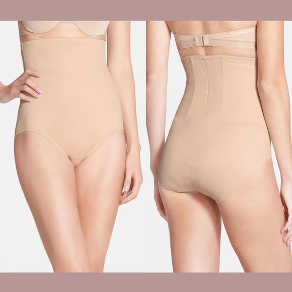 NWT $66 TC Fine [ Medium ]‎ Back Magic High Waist Shaping Briefs Warm Beige - Picture 1 of 15